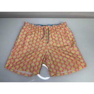 Mens Michaels Brand Swim Trunks Vintage Made In USA All Over Print Size Medium